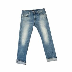Uniqlo Mens Selvedge Jeans Slim Straight Low Rise Kaihara 32X32